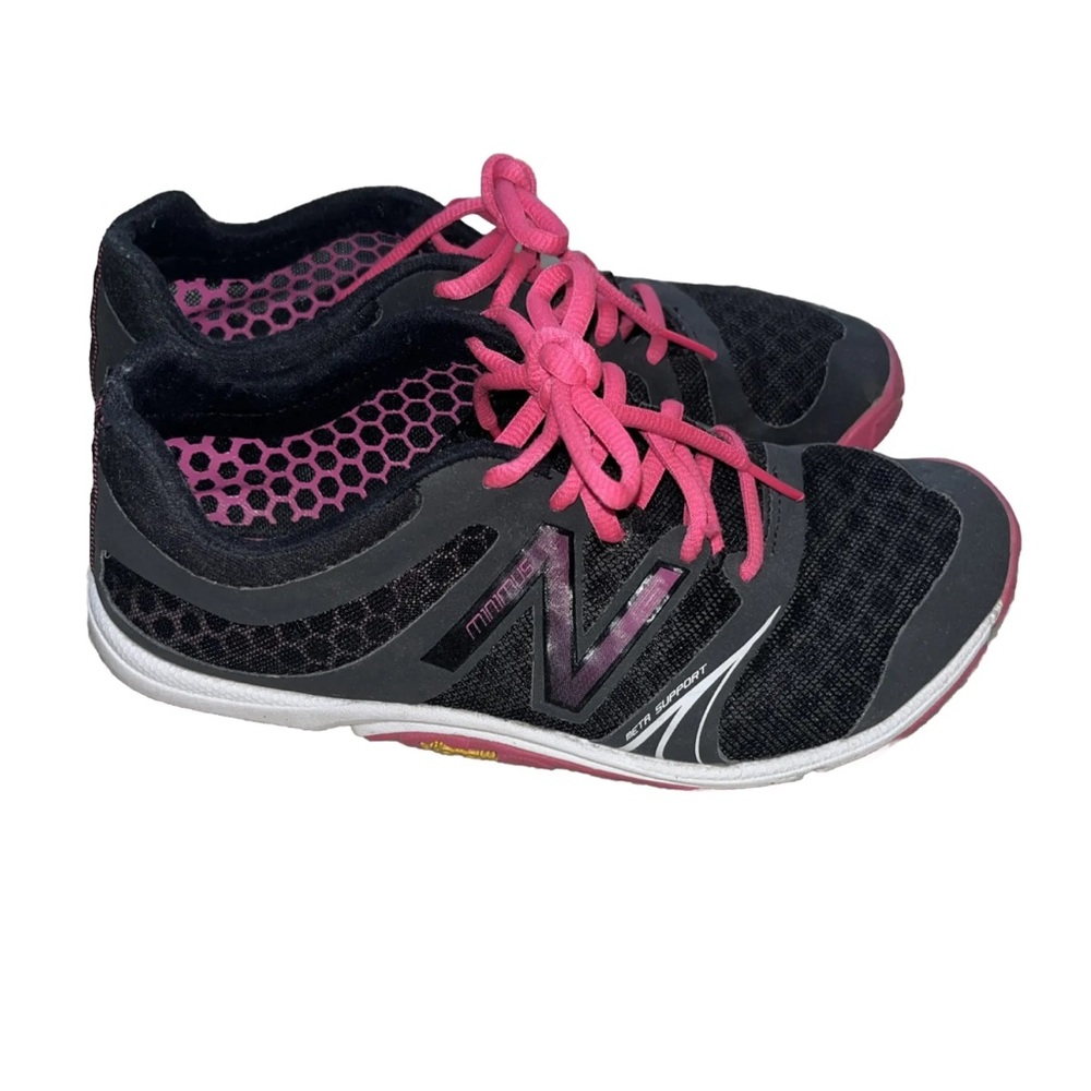 New Balance Minimus Vibram WX20BP3 Womens Size 7 Black/Pink Running Shoes